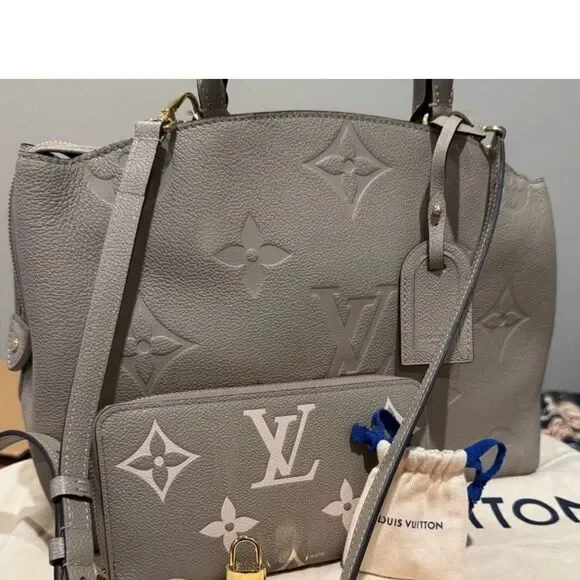 Louis Vuitton Grand Palais Crossbody Satchel Turtle Dove Gray