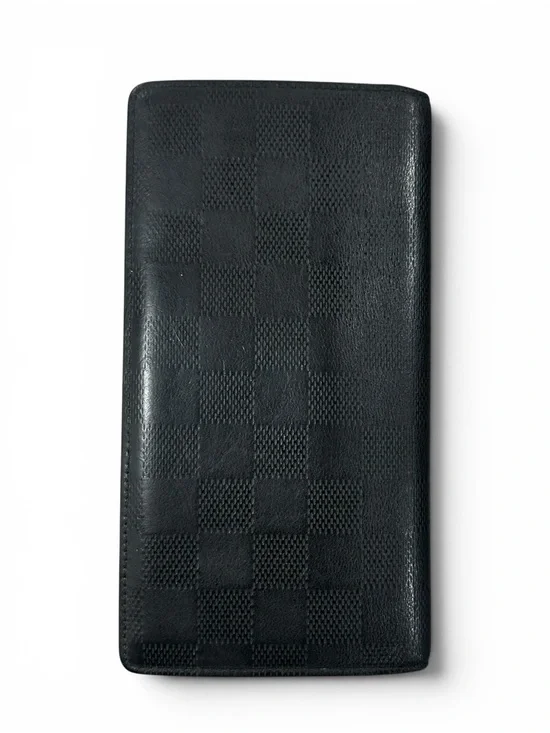 Louis Vuitton Black Damier Infini Leather Embossed Brazza Wallet