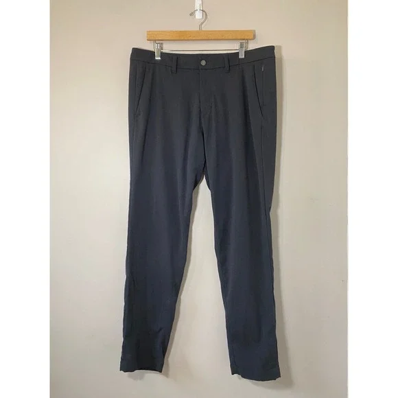 Lululemon Commission Slim Fit Pant 36 Dark Grey‎ Wool Blend Technical Chino