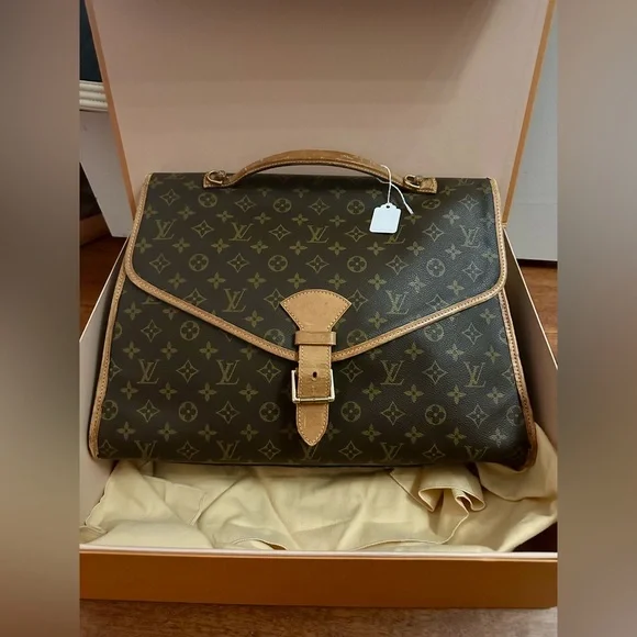 Louis Vuitton Monogram Handbag Bel Air travel Luggage Briefcase LV unisex