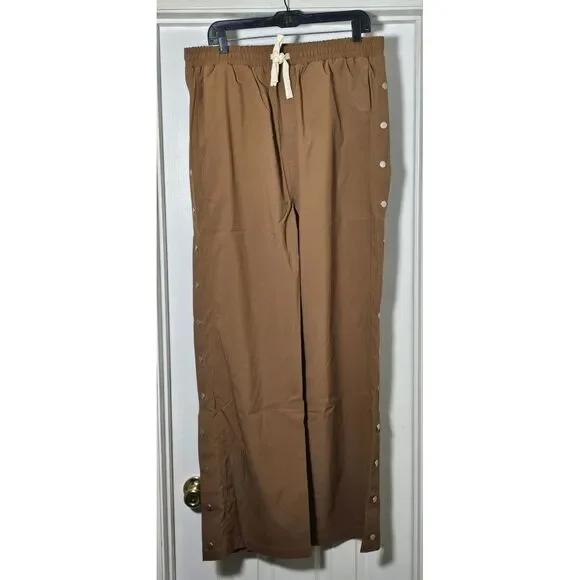Mnml Side Snap Pants Men's Size 32 Brown