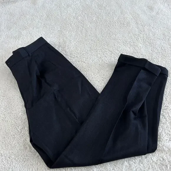 Alex Cannon Men's Dress Pants Wool Black Sz 38x32 Office Work Career Business