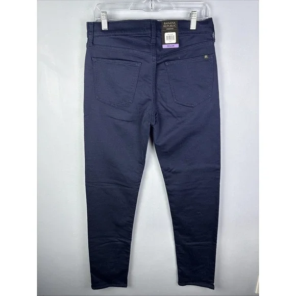 Banana Republic‎ 5 Pocket Pants Size 30x34 Navy Blue Preppy City