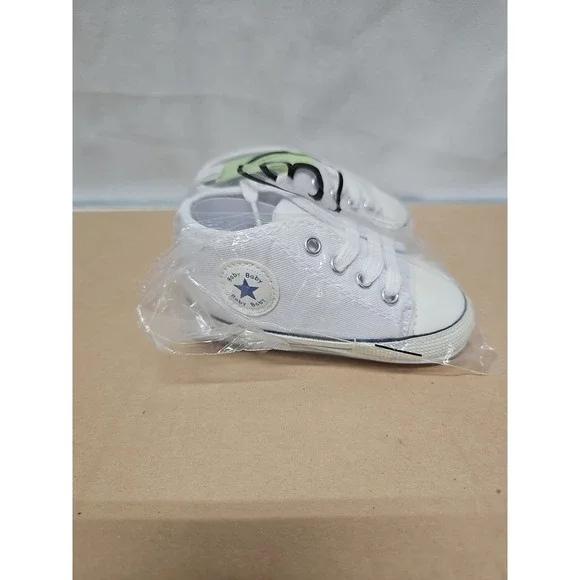 Baby Shoes Boy Girl Solid Sneaker Cotton Soft Anti-Slip Sole Infant Toddler sz 3