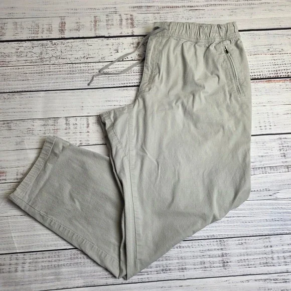 LL Bean Mens XXL 32 Inseam Explorer Ripstop Cargo Pants Khaki Comfort 513220