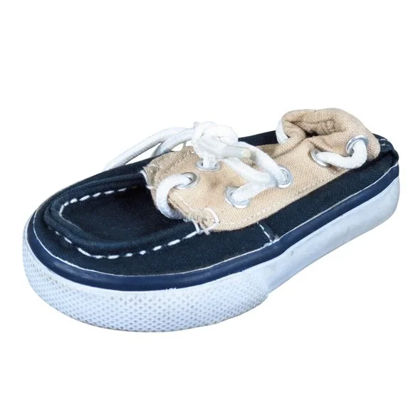 Gymboree Boat Toddler Boy Casual Shoe Size T3 Everyday Nautical Navy‎ Tan Canvas