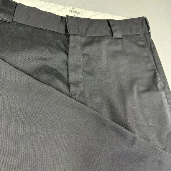 Carhartt WIP Mens Master Pant Black Twill Workwear Trousers 36x32