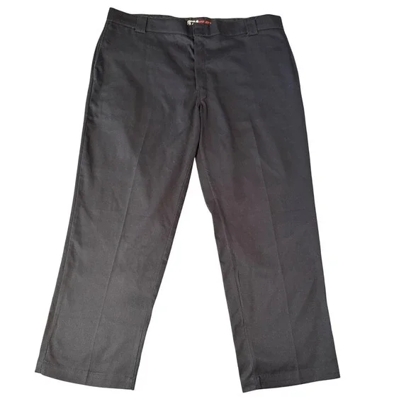 Dickies‎ Black Pants Work Slacks Mens 874 Original Fit Flex Straight Leg 44x30
