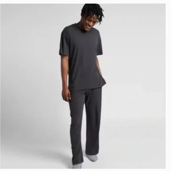 NWT Men's Parachute Organic Cotton Lounge Pants Gray Coal Size XL