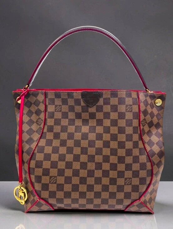 Louis Vuitton Caissa Hobo Damier Ebene Canvas Shoulder Bag