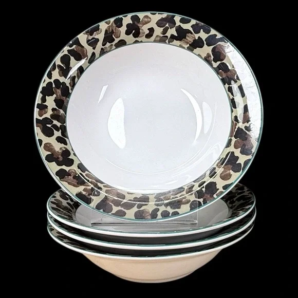 Vitromaster Jungle Animal Print Cereal‎ Bowl 7.25