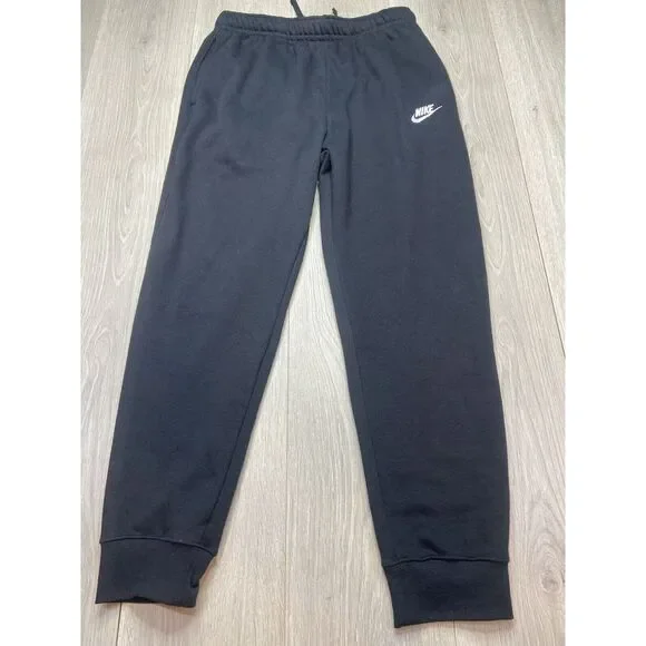 Nike Sportswear Sweatpants Men Large Black Fleece Joggers‎ Athleisure Sports