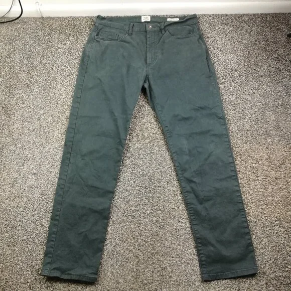 Flint & Tinder 365 Everyday Pants Chino Gray Mens 33x30 Straight Fit