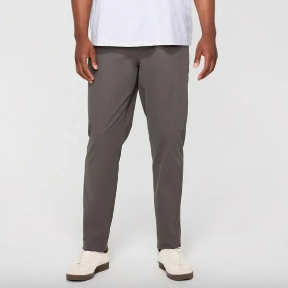 Fabletics The Don Trouser, Slim Fit, Taupe Slate, 33WX30L, EUC