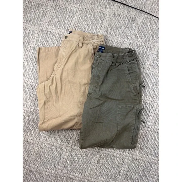 5.11 Tactical Series Pants Mens 34x30 Bundle Khaki Olive Green Cotton Utility