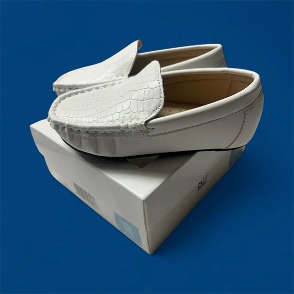 Elephantito New EU23 Toddler 6.5 Boys Leather White Loafers Wedding Easter