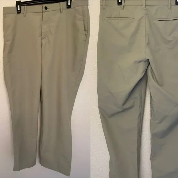 Banana Republic tan stretch Chino khaki work golf Pants 34x30