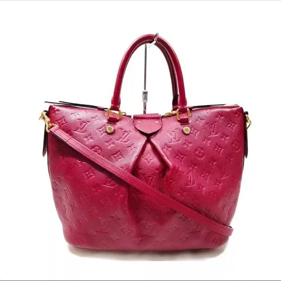 Auth Louis Vuitton LV Shoulder Bag M50638  MAZARINE PM Red Monogram Empreinte