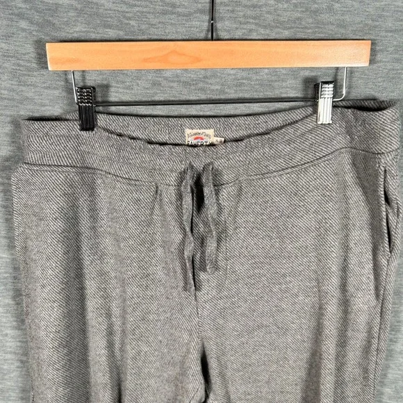 Faherty Legend Sweatpants Men XL Gray Joggers Cotton Blend Twill Drawstring Soft