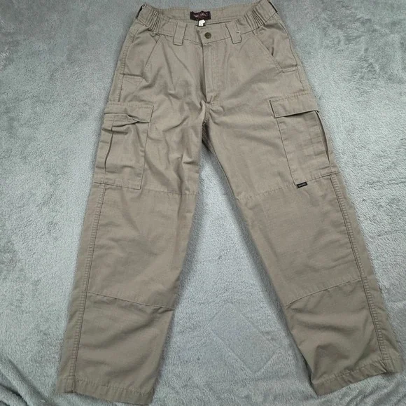 TRU-SPEC Cargo Pants Mens Tag Size 32x30 Tan Ripstop 24-7 Series‎ Tactical EUC!