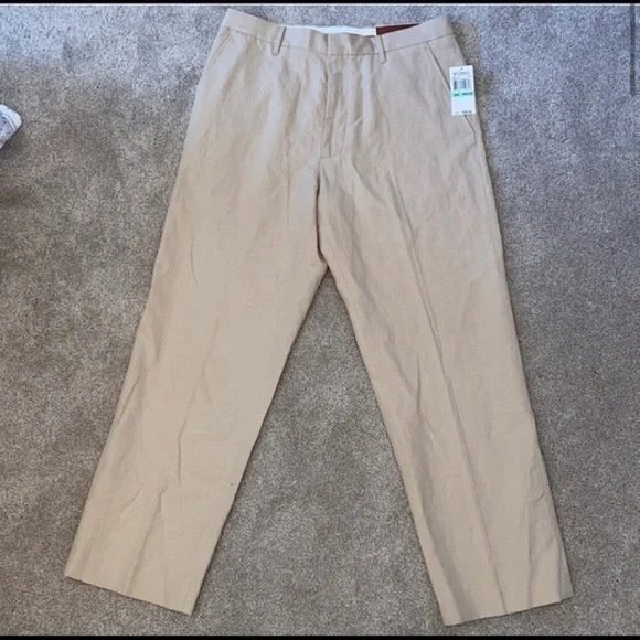 NWT Michael kors Bryant flat front classic fit relaxed leg dress pants