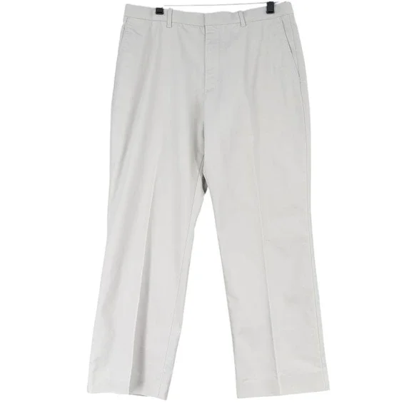 Perry Ellis Men's Khaki Chino Pants Flat‎ Front Straight Fit Size 32x26