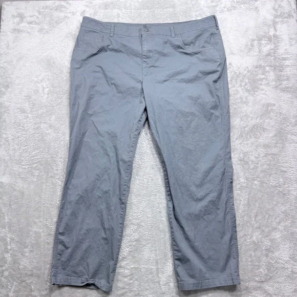 Columbia Pants Mens 42x30 Gray Regular Fit Stretch Cotton AM0449 Straight Leg