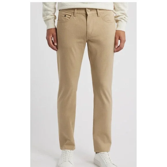 HUGO BOSS Delaware Slim Fit Performance Pants Tan Khaki 30x32 Trousers Casual