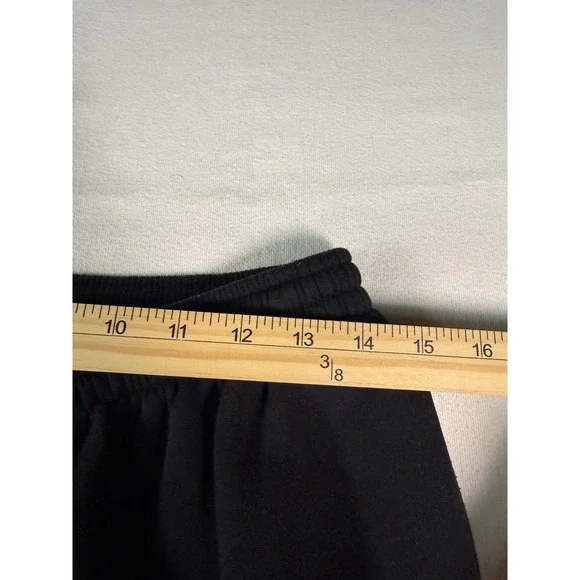 Bill‎ Blass Sweatpants Mens L Black  Elastic Waist Cotton Blend Lounge