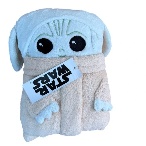 Star Wars The Child Grogu Plush Blanket 30x40 inch‎ New With Tags
