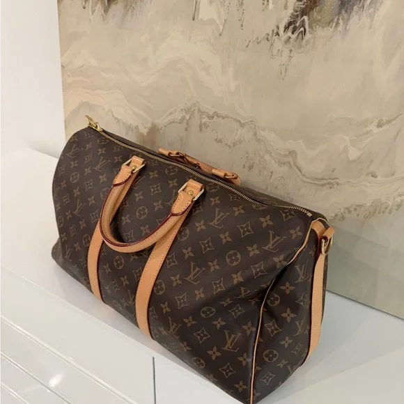 Louis Vuitton Brown Monogram Duffel Bag