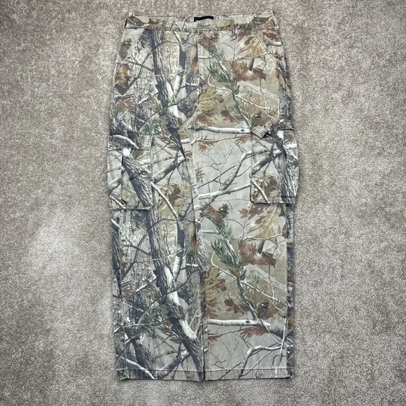 Vintage Y2K Realtree Camo‎ Baggy Cargo Pants Large (36x31)