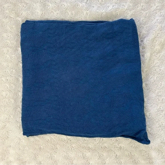 Tula Solid Blue Baby Swaddle Blanket Music Treble Note Viscose Bamboo 2016
