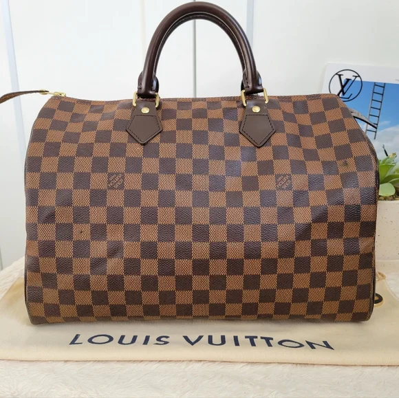 Louis Vuitton Speedy 35 Damier Ebene Handbag