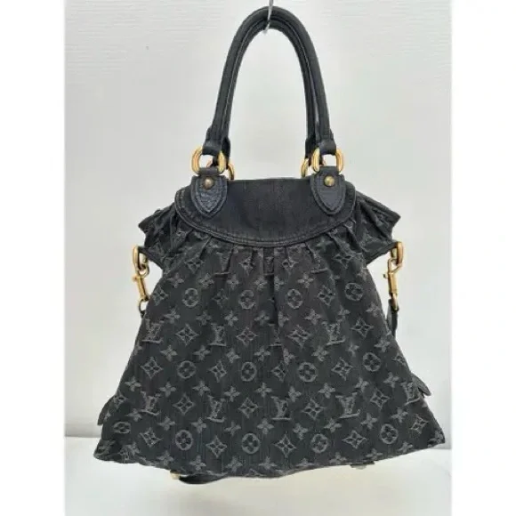 Louis Vuitton Black Monogram Shoulder Bag MM