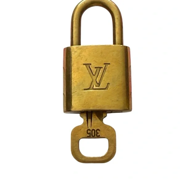 Louis Vuitton Brass Lock with Key