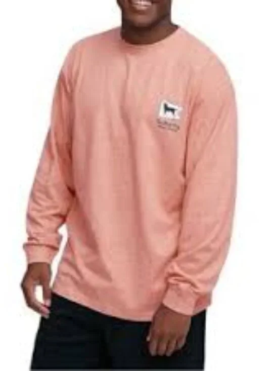 The Black Dog Long Sleeve Tee Mens Large Coral Graphic Portsmouth NH