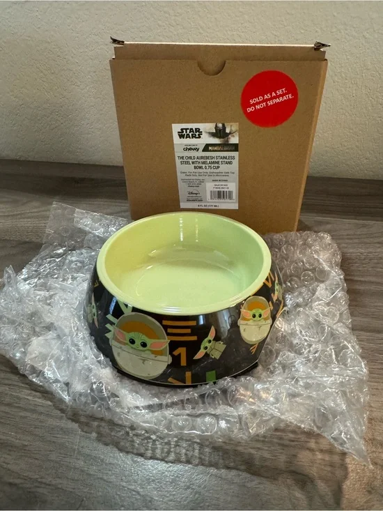 Star Wars The Child SmallPet Bowl - Green & Black