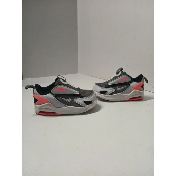 Nike‎ Toddlers' Air Max Bolt (TDE) Shoes White Gray Pink Size 7C