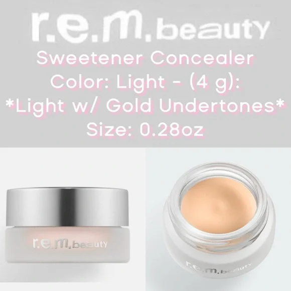 ✨r.e.m Beauty - Sweetener Concealer - Light (4 g ) Light w/ Gold Undertones✨NEW✨
