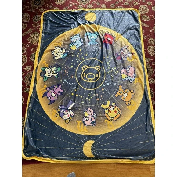 Crunchyroll Gloomy The Naughty Grizzly Astrology Bears 45 x 60 Blanket (Lexi)