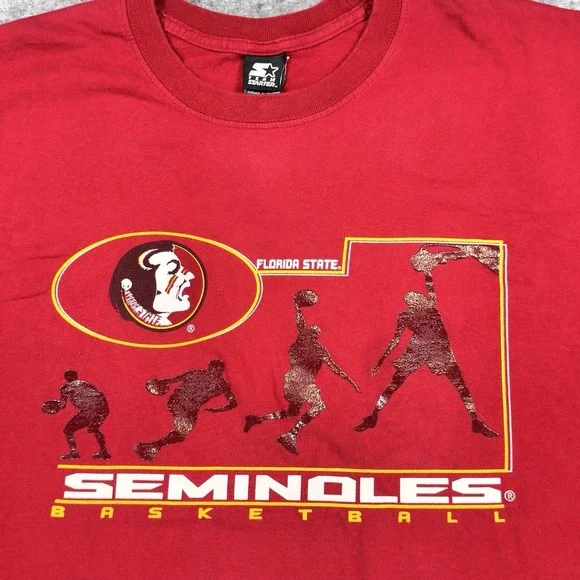 Florida State Seminoles Shirt Mens 2XL Long Sleeve Team Starter FSU Basketball