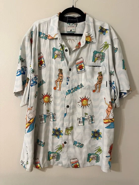 Baja Llama Nighthawk Shirt XXL Brazilian Print