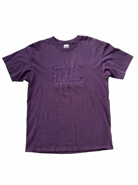 Vintage Anvil Size XL Extra Large Single Stitch Purple Dallas Texas Tee