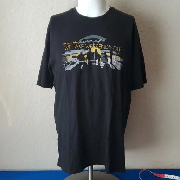 Weekends Off Guys Trip Travis Mathew XL black t-shirt