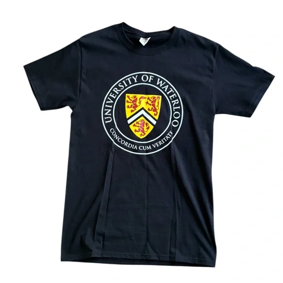 Fruit of the Loom Black University T-Shirt