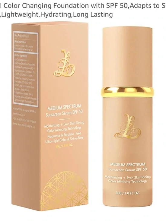 Medium Spectrum Sunscreen Serum SPF 50 - Beige