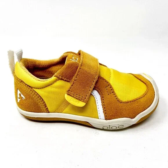 Plae TY Canary Yellow Baby Toddler Size 6.5 Slip On Sneakers 102010 005