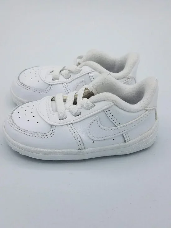 Nike Force 1 Crib Baby Bootie Shoes White Infant 4C Air Force 1 White CK2201-100