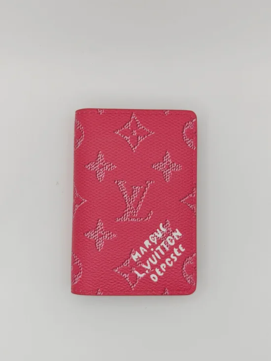 Louis Vuitton Pink Monogram Canvas Pocket Organizer Wallet